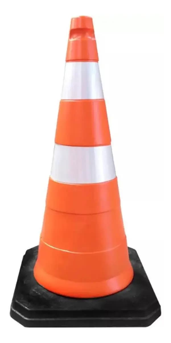 CONE FLEXÍVEL 75CM LJ /BR REFLETIVO DSP SAFETY