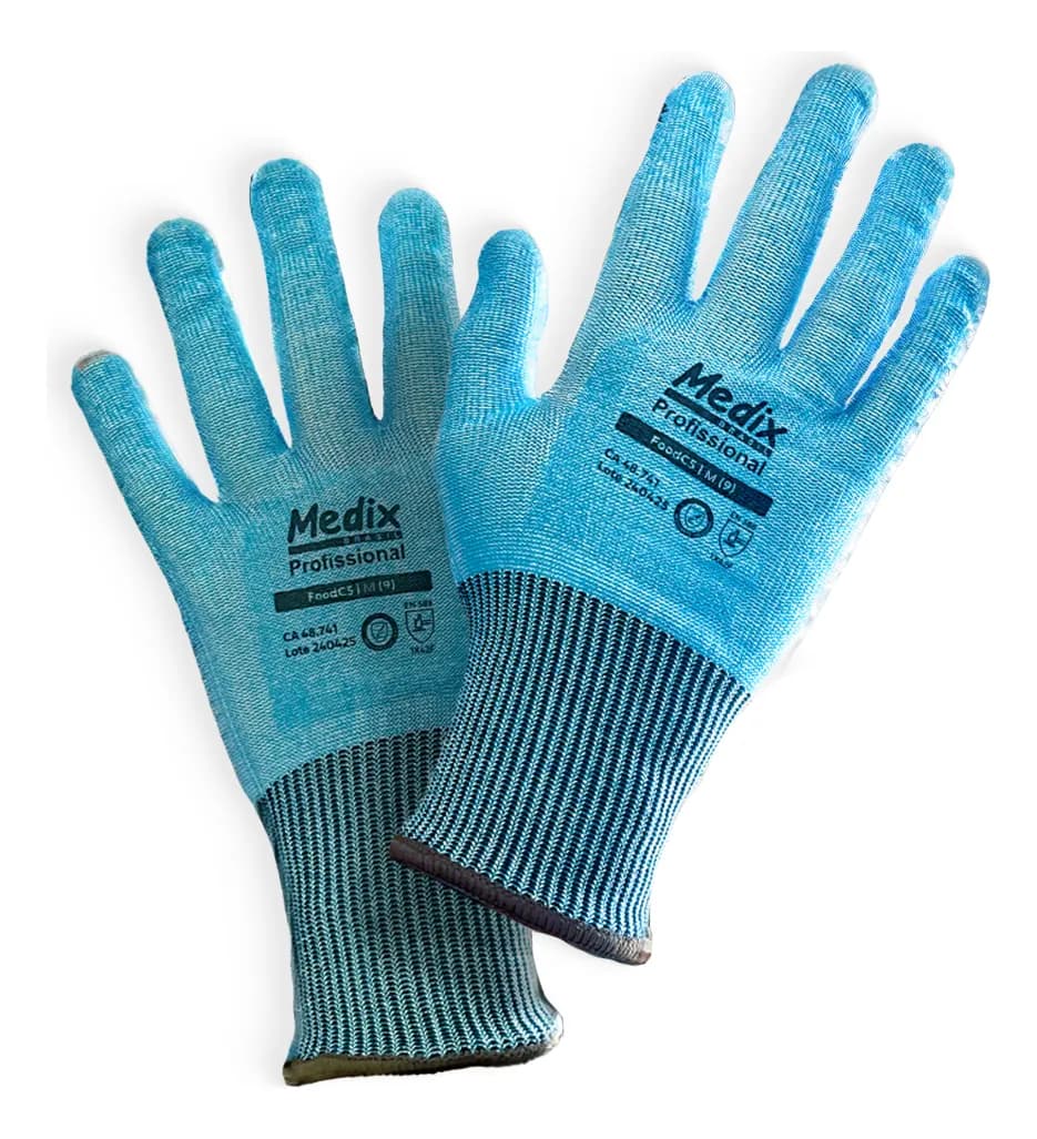 LUVA FOODC5 ANTI CORTE CA 48741 MEDIX