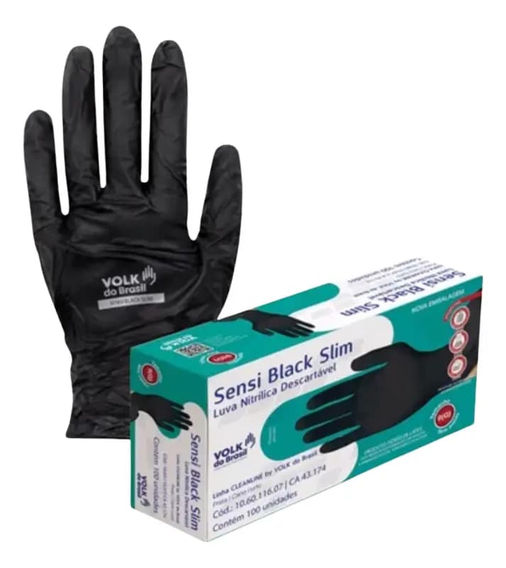 LUVA SENSI BLACK SLIM CA 43174 VOLK